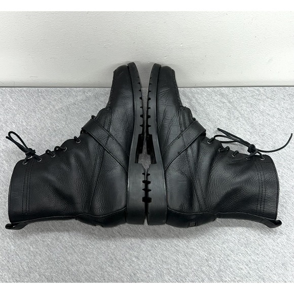 Polo Ralph Lauren Ranger Boots Mens Size 11D Black Leather Buckle Combat Work main image 10